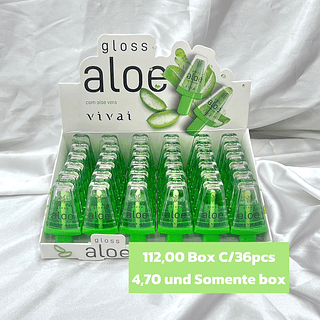 gloss aloe box com 36 pçs