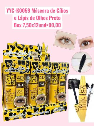 Máscara de Cílios e Lápis de Olhos Preto