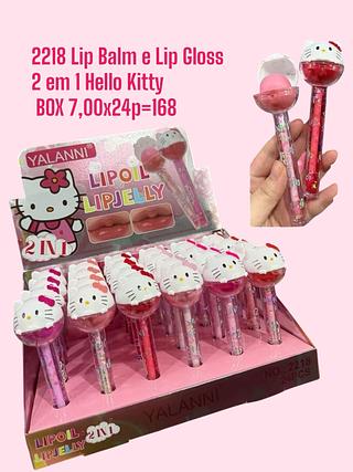Lip Balm e Lip Gloss 2 em 1(cor sortido)