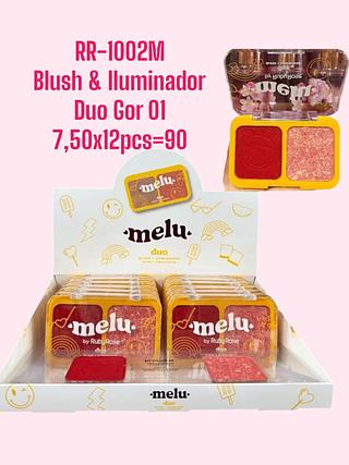 Blush & Iluminador Duo Gor 01