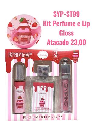 Kit Perfume e Lip Gloss
