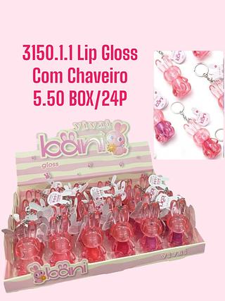 Lip Gloss Com Chaveiro(cor sortido)