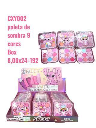 paleta de sombra 9 cores