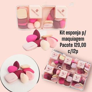 Kit esponja p/ maquiagem