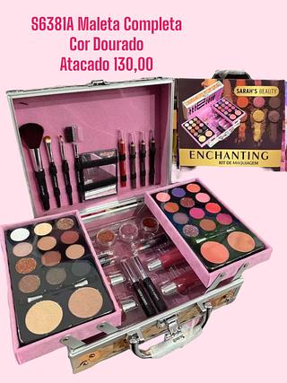 Maleta Completa Cor Dourado