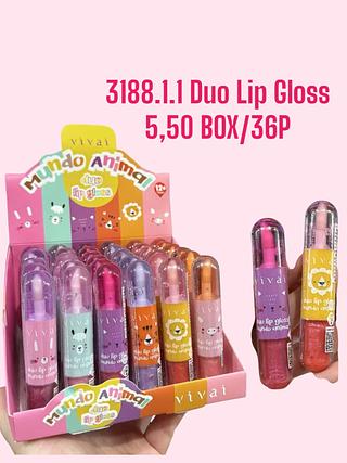 Duo Lip Gloss(cor sortido)