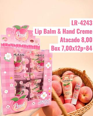 Lip Balm & Hand Creme(Pêssego)