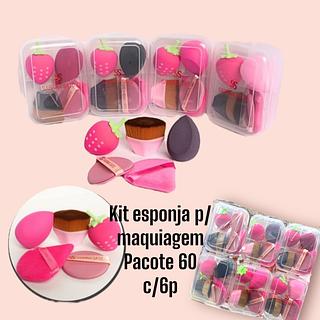 Kit esponja p/ maquiagem