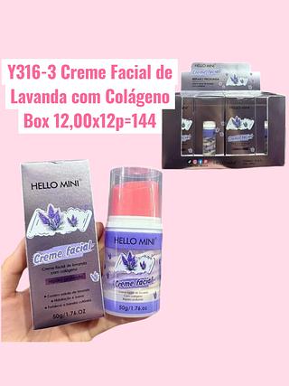 Creme Facial de Lavanda com Colágeno