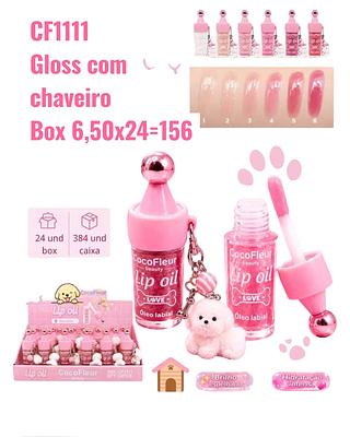 Gloss com chaveiro