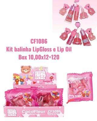 Kit balinha LipGloss e Lip Oil