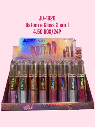 Batom e Gloss 2 em 1(cor sortido)