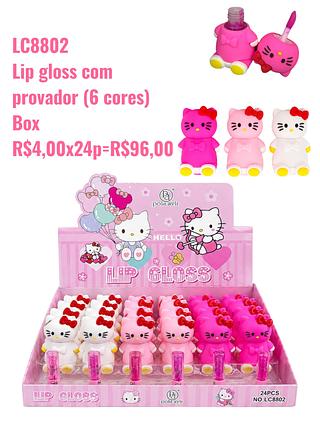 Lip gloss com provador (6 cores)
