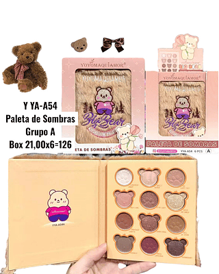 Paleta de Sombras Grupo A