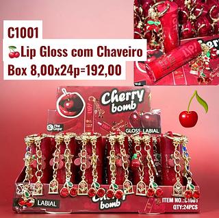 Lip Gloss com Chaveiro