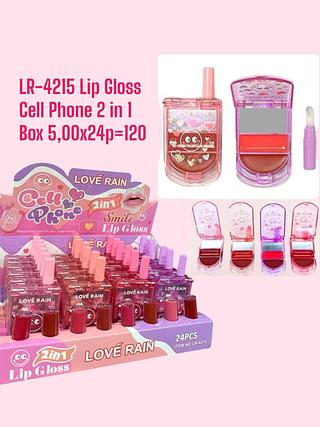 Lip Gloss Cell Phone 2 in 1(corn sortido)