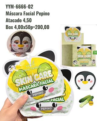 Máscara Facial Pepino (pinguim)