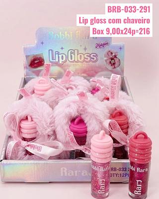 Lip gloss com chaveiro