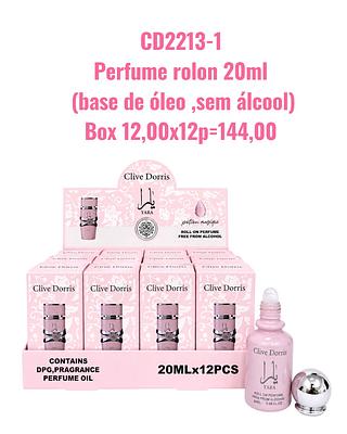 Perfume rolon 20ml (base de óleo ‚sem álcool)