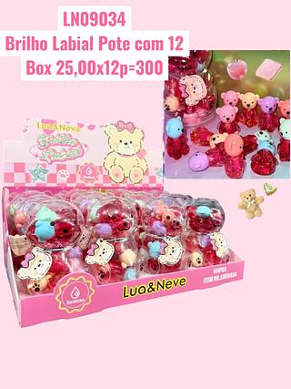 Brilho Labial Pote com 12