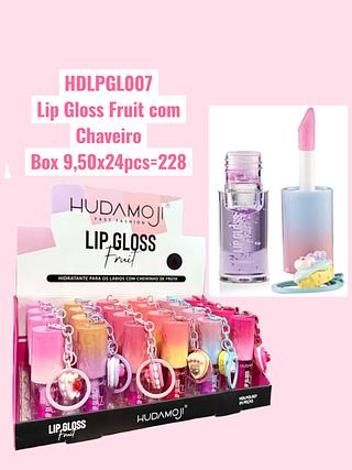 Lip Gloss Fruit com Chaveiro(cor sortido)
