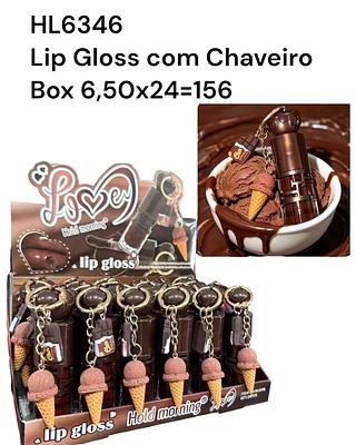 Lip Gloss com Chaveiro