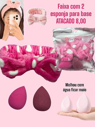 Faixa com 2 esponja para base