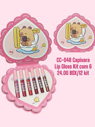 Capivara Lip Gloss Kit com 6