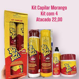Kit Capilar Morango Kit com 4