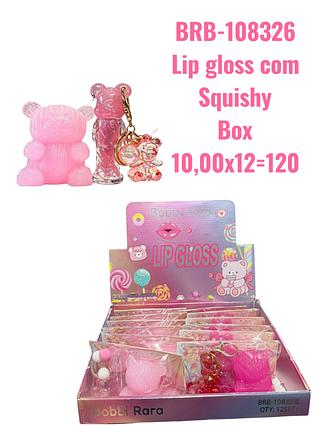 Lip gloss com Squishy