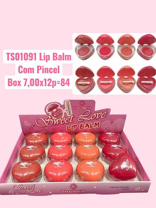 Lip balm com pincel ( cor sortido)
