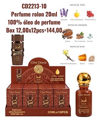 Perfume rolon 20ml 100% óleo de perfume(ASAD bourbon)
