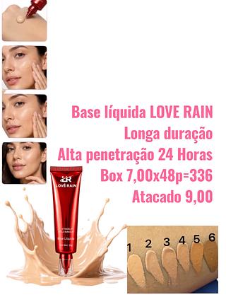 Base líquida LOVE RAIN Longa duração Alta penetração 24 Horas