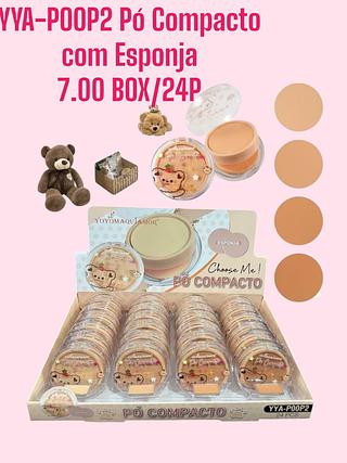 Pó Compacto com Esponja(cor sortido)