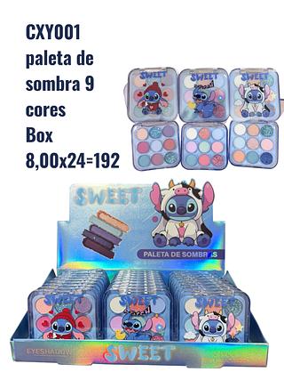 paleta de sombra 9 cores