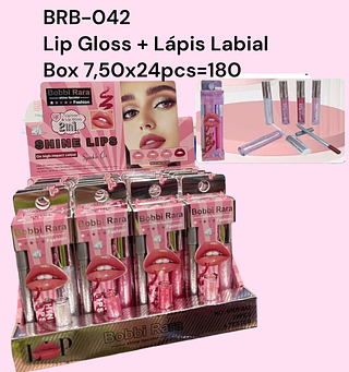 Lip Gloss + Lápis Labial