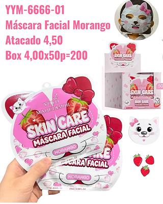 Máscara Facial Morango (gato)