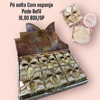 Pó solto Com esponja Pode Refil(cor sortido)