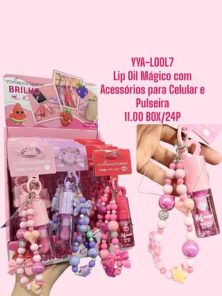 Lip 0il Mágico com Acessórios para Celular e Pulseira(cor sortido)