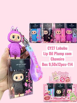 Labubu Lip Oil Plump com Chaveiro(cor sortido)