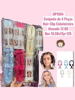 Conjunto de 4 Peças Hair Clip Cabeleireiro(cor sortido)