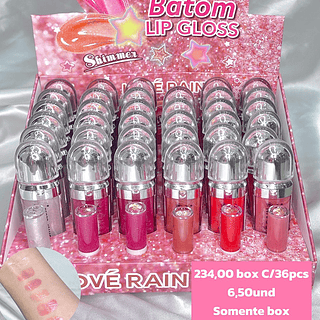 batom lip gloss box com 36 pçs