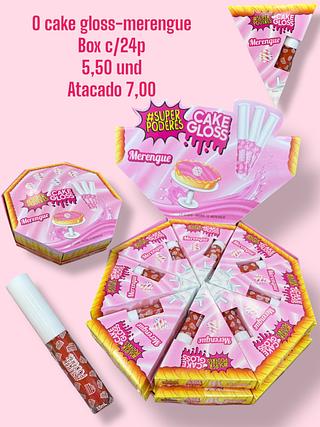 O cake gloss-merengue