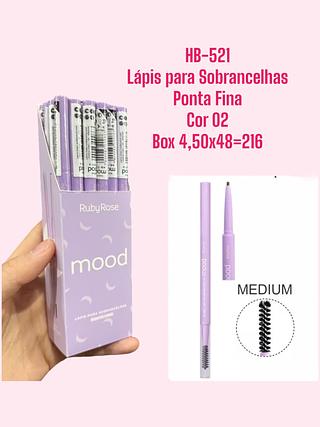 Lápis para Sobrancelhas Ponta Fina Cor 02