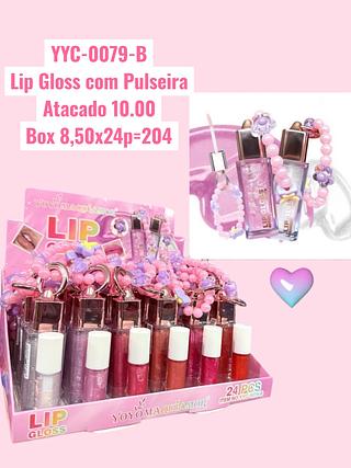 Lip Gloss com Pulseira (cor sortido)