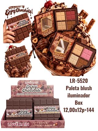 Paleta De Chocolate ( blush iluminador)