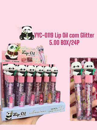 lip oil com glitter
