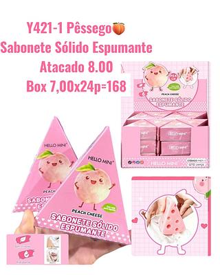 Pêssego Sabonete Sólido Espumante