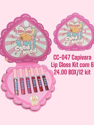 Capivara Lip Gloss Kit com 6