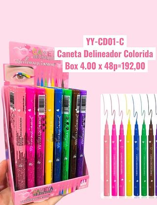 Caneta Delineador Colorida